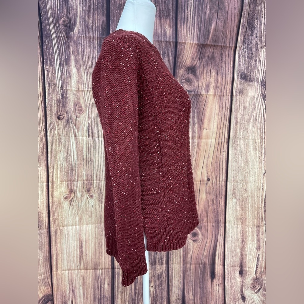 Hollister cotton wool blend long sleeve crew neck sweater women’s size S - Picture 3 of 16